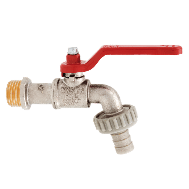 ITAP 1/2" BSPP X Hose Tail Bibcock Valve