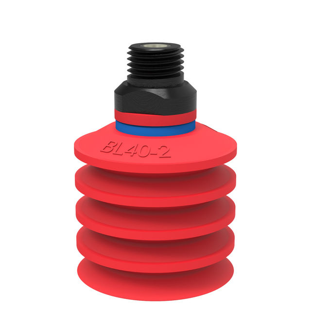 Piab Suction cup BL40-2 Silicone 1/4" NPT male, mesh filter