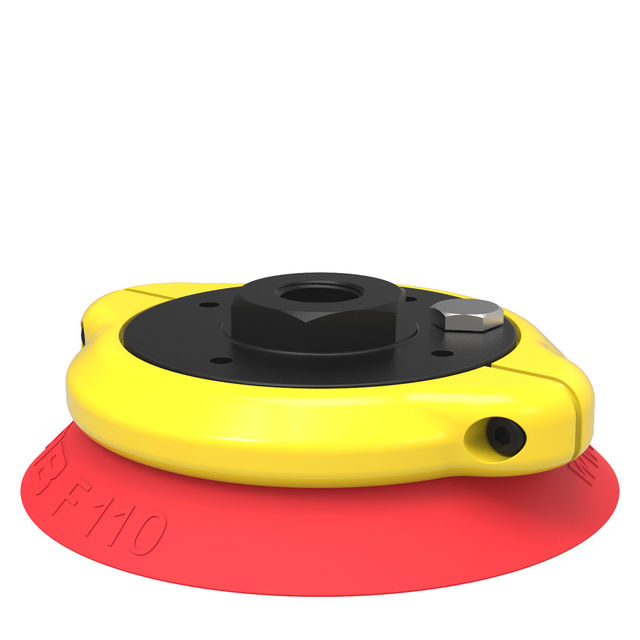 Piab Suction cup F110 Silicone 3/8" NPSF female, mesh filter