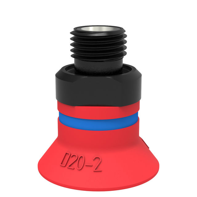 Piab Suction cup D20-2 Silicone G1/8" male, mesh filter