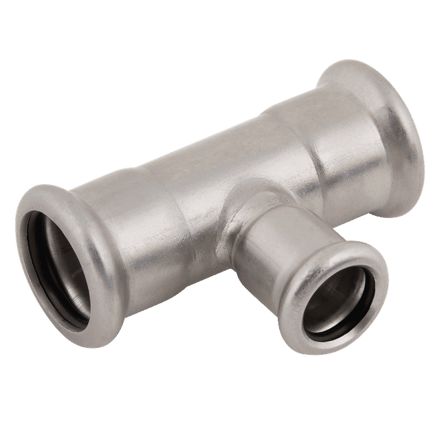 M-Press 35 X 22 X 35 Reducing Tee SS 316 FKM Fitting