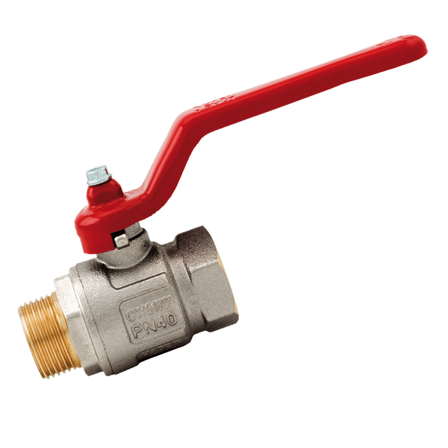 ITAP 1" BSPP Brass Ball Valve Lever Handle Nickel plated