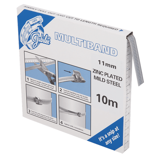 Jubilee 10M X 11MM Mild Zinc Plated Multiband