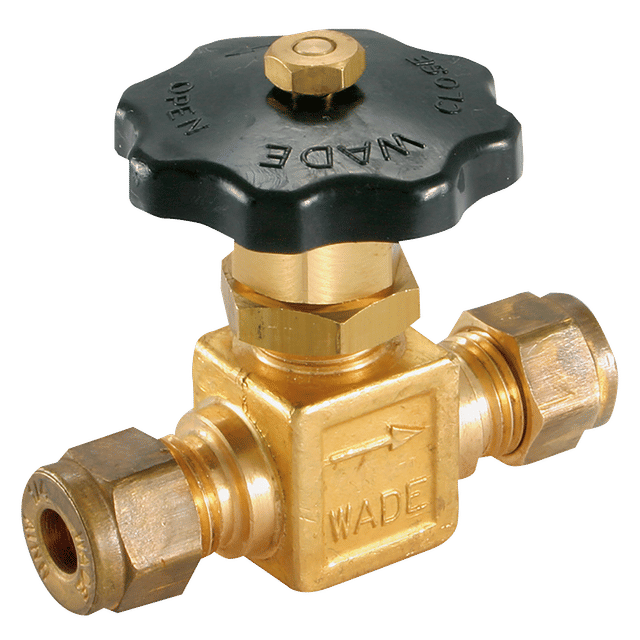 Wade 5/16" OD Panel Mount Needle Valve