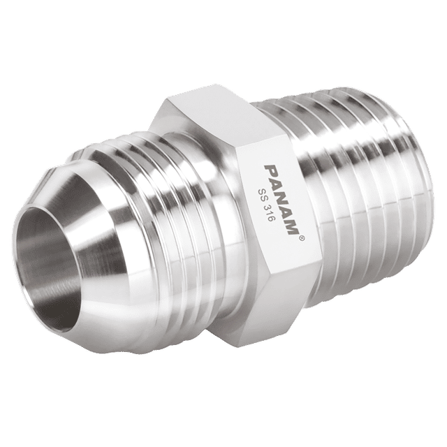 PANAM Male Stud Coupling 37° JIC 6MM R1/4"