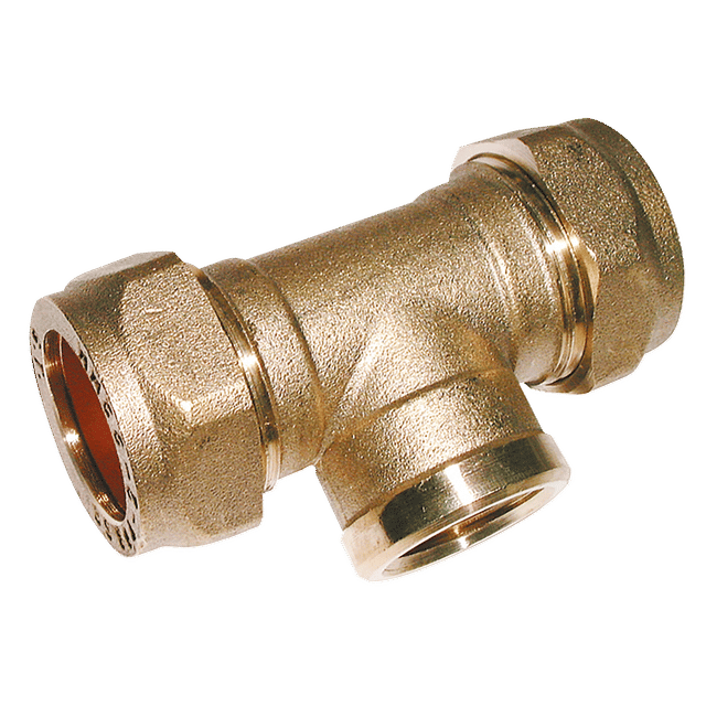 1/2" BSPP Female x 22mm OD Tee