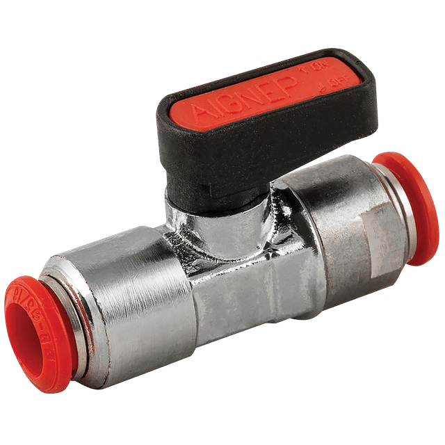 Aignep 8MM OD Push-In Brass Ball Valve