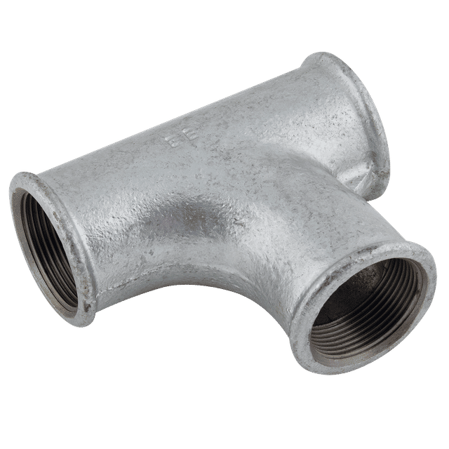 EE 1.1/2" BSPP Female Pitcher Tee 90° Galvanised 131