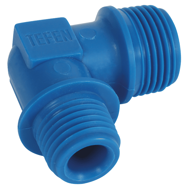 Tefen 3/8" BSPT Male X 1/4" BSPT Male Reducing Elbow