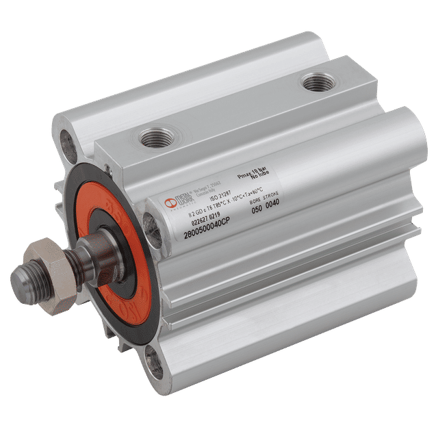 Metal Work 100MM Bore X 10MM Stroke Double Acting Liner Series Compact CYL