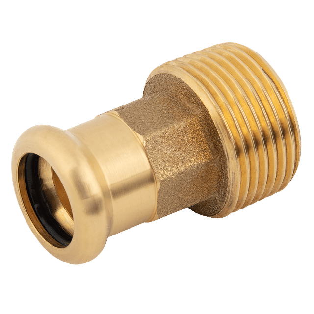 M-Press 15MM X 1/2" Male Adaptor Copper