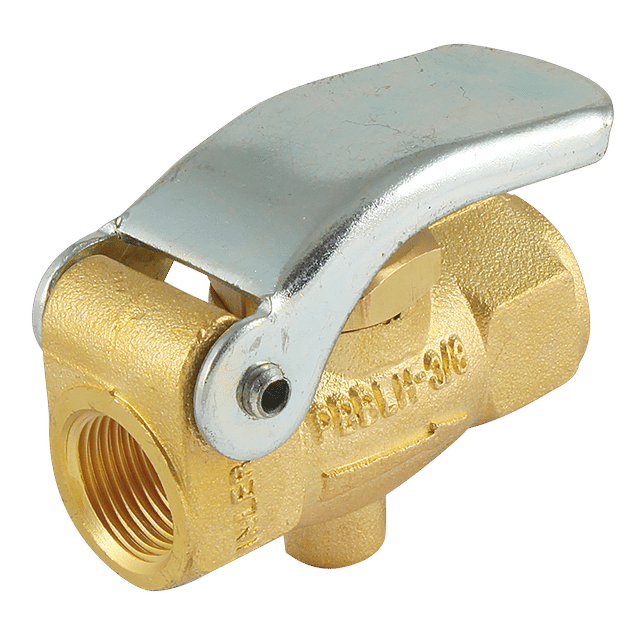FT Pro 2/2 Brass Poppet Valve 3/8" BSPP Lever/Spring