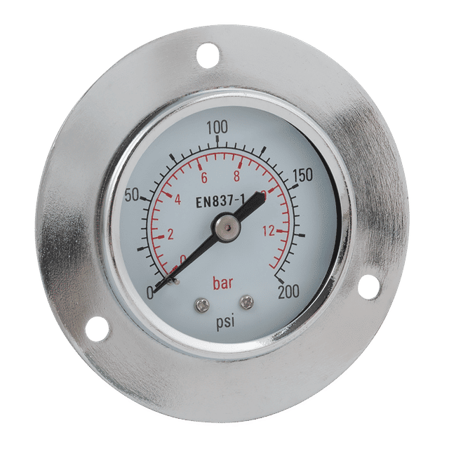FT Pro 0-160 PSI 50MM 1/4" BSPT Flange Centre Back Gauge