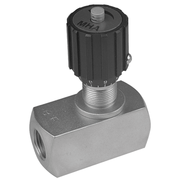 MHA 3/8" BSP Parallel Female Uni-Directional Needle Valve