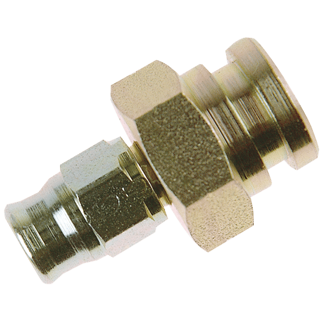 Goodridge M10 X 1 Metric Reusable Bulkhead for 600 Hose Zinc Plated Cs