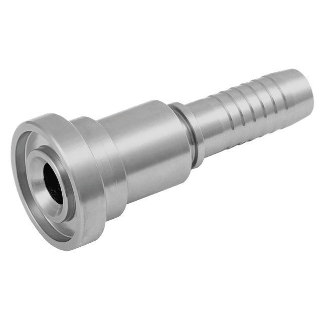 PH Industrie 1" 3K Flange Half X 3/4" Straight Hose Tail