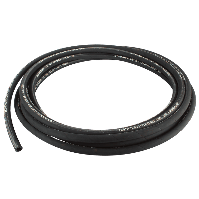 FT Pro 1/4" Black Jetwash Hose - 2 Wire 1M
