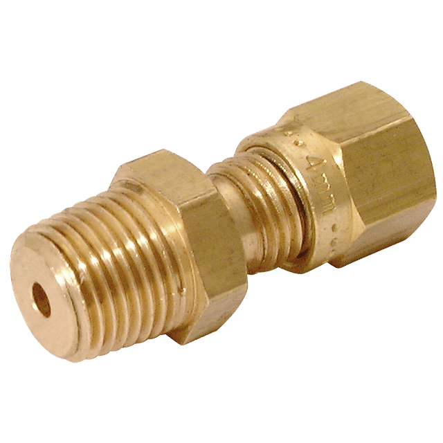 Wade 1/4" BSPT Male X 12MM OD Male Stud Coupling