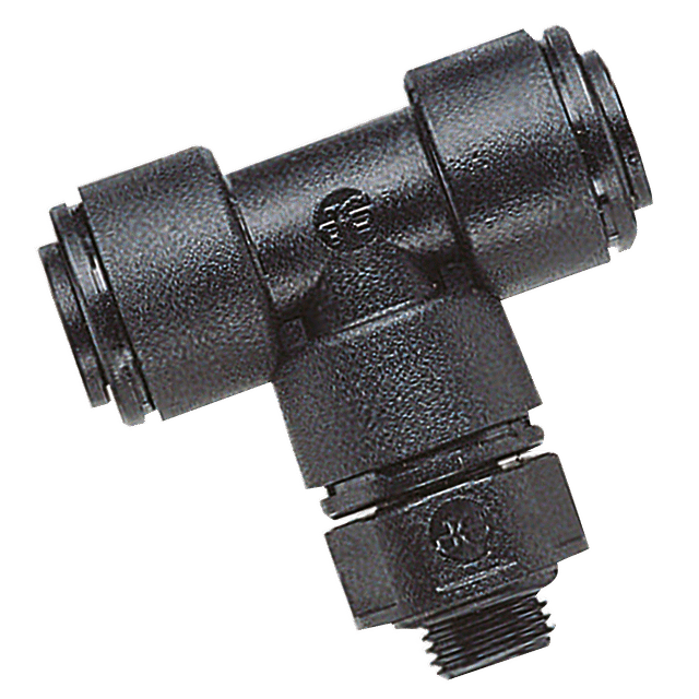 John Guest 04MM OD X 1/4" BSPP Male SW Tee Cent Leg