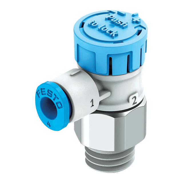 Festo 1/8" BSPT X 8MM Supply One Way Flow Control Valve