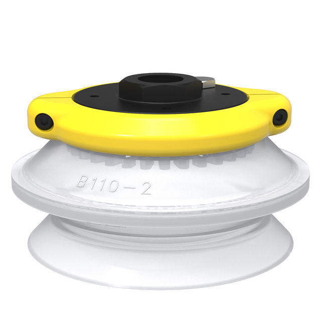 Piab Suction cup B110-2 Silicone FCM, filter G1/2" female, mesh filter