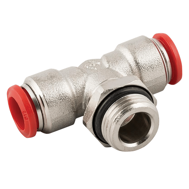 Aignep 08MM OD X 3/8" BSPP Male Swivel Tee Push-in