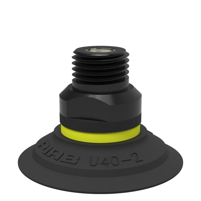 Piab Suction cup U40-2 Nitrile-PVC 1/4" NPT male, mesh filter