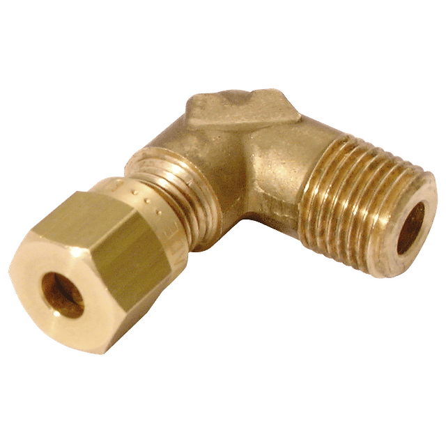 Wade 1/4" BSPT Male X 12MM OD Male Stud Elbow