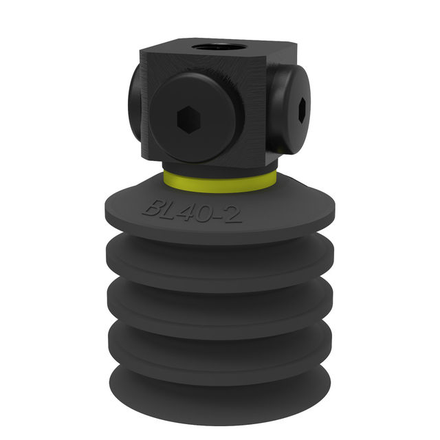 Piab Suction cup BL40-2 Chloroprene 5x1/8" NPSF female, dual flow control valve