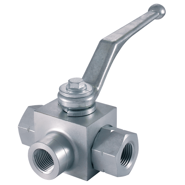 3 Way T Ported Hydraulic Ball Valves