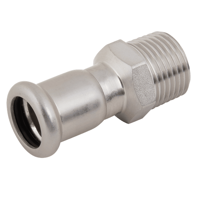M-Press 15MM X 3/4" Male Adaptor SS316 Fitting HNBR