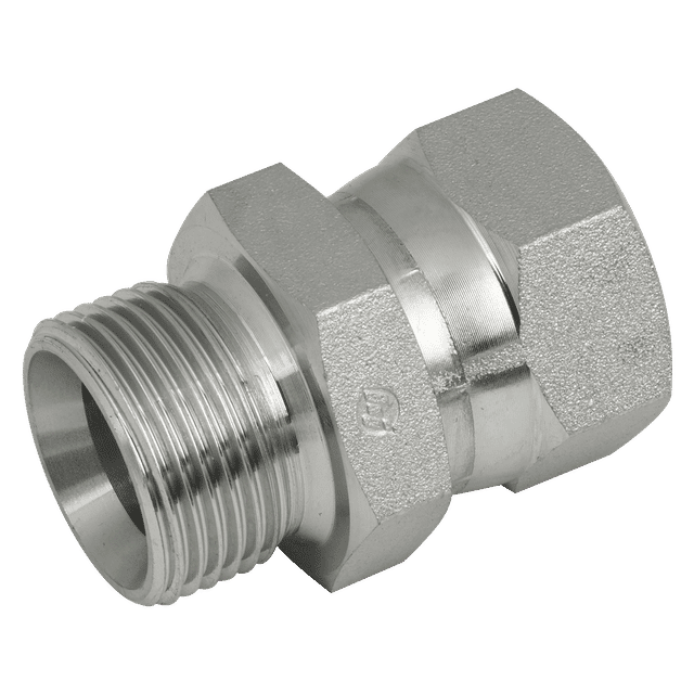 Brennan 3/8" BSPP Male X 7/16" JIC Female SW Steel