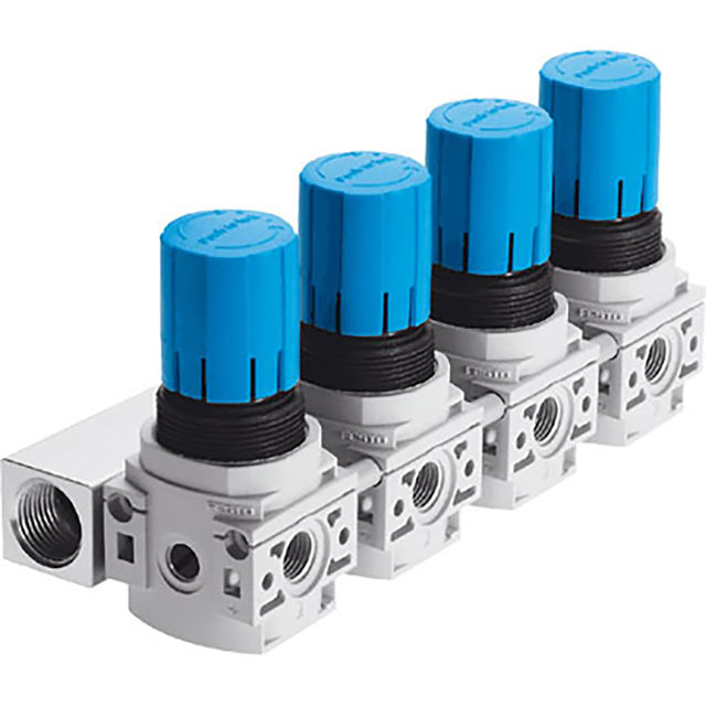 Festo 1/4" Regulator c/w Of 2 Regulators