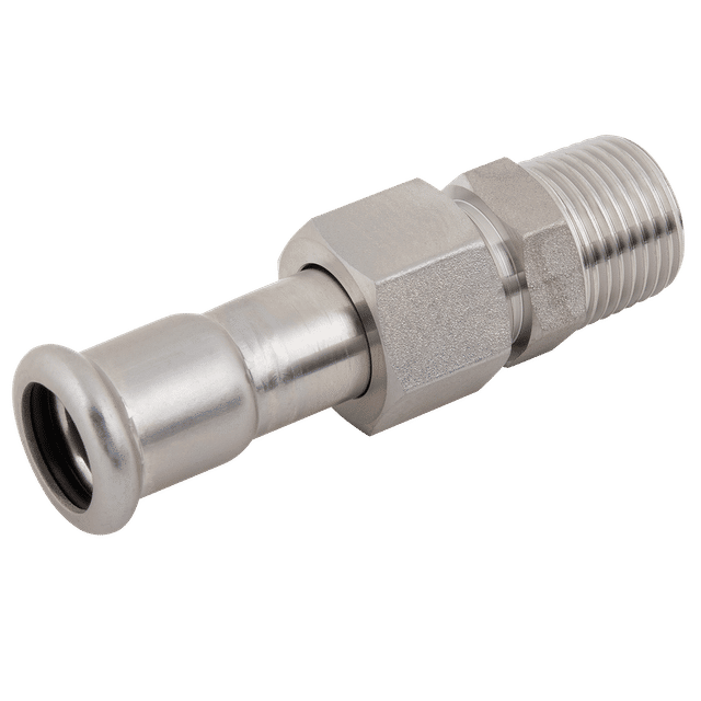 M-Press 22MM X 3/4"BSPP Male Union St. Steel