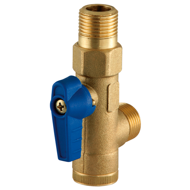 M&M 1/2" BSPP Brass Ball Valve STRAINERFORCONDENSATE