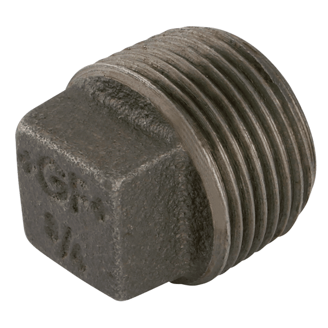 GF 3/4" BSPT Male Hollow Plug Black GF291
