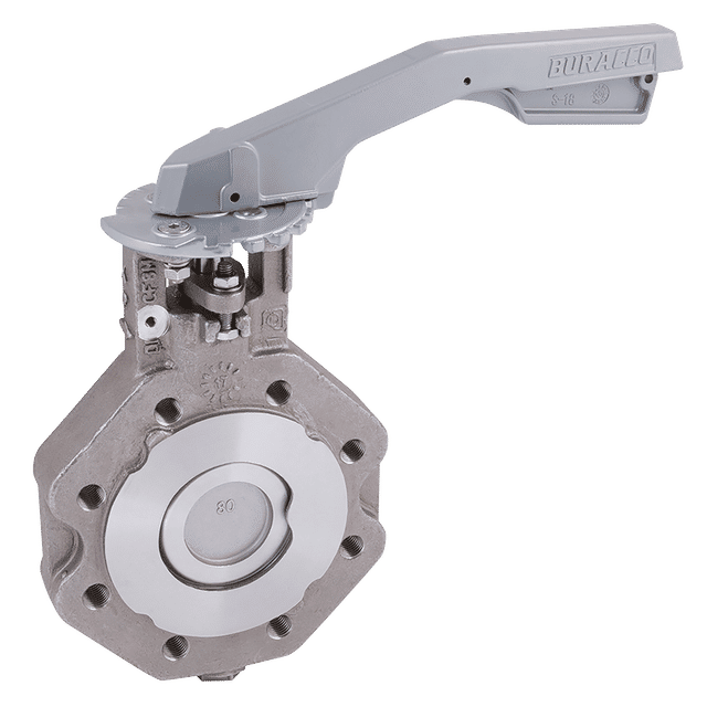 FT Pro 5" PN25 L+T BFLY Vv Ss/Ss/RTFE Lever Operated