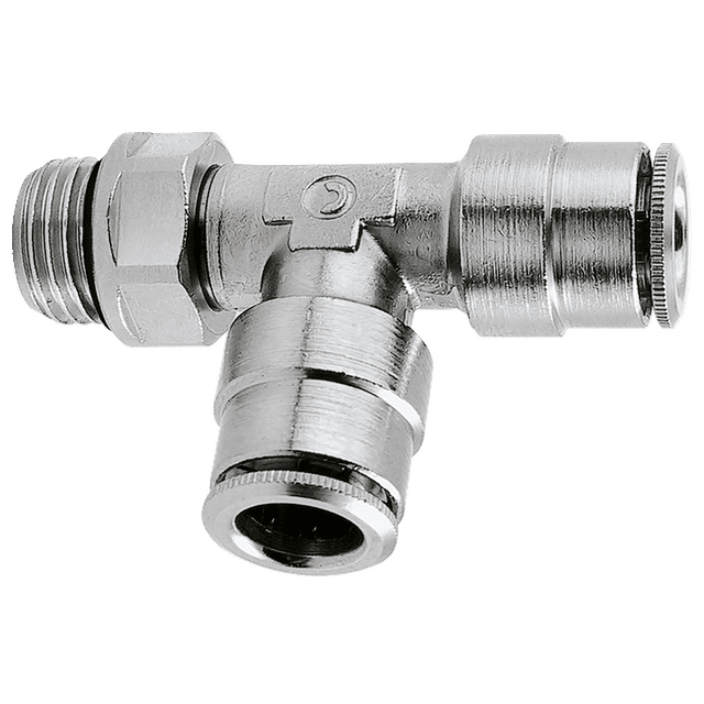 Camozzi 4MM OD X M5 O-Ring Swivel Run Tee