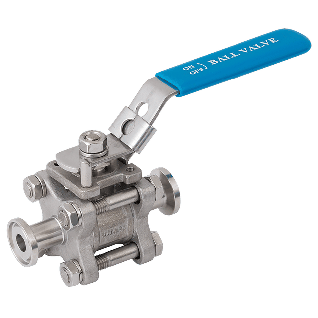 Jaymac 2" Clam Size 316 SS Ball Valve 2 Way DN 50