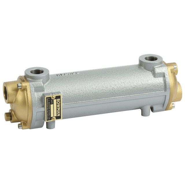Bowman 1/2" BSP Female EC-38 Series Oil Cooler 80 LPM Sea Water