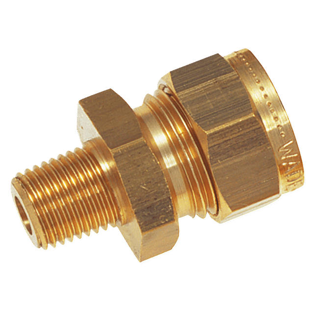 Wade 1/8" BSPT Male X 5/16" OD Male Stud Coupling