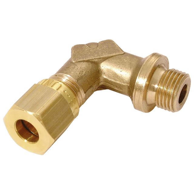 Wade 1/8" BSPP Male X 8MM OD Male Stud Elbow