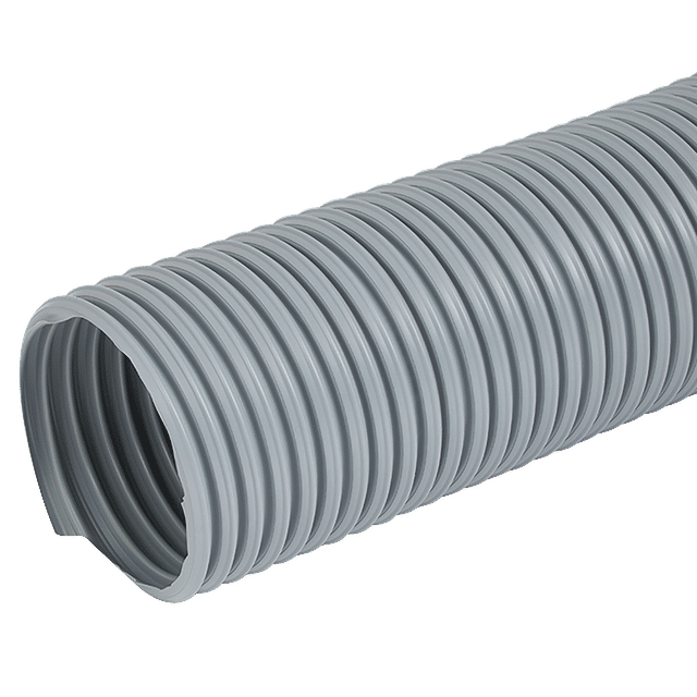 Norres 90MM Light Duty Grey PVC Ducting 10M