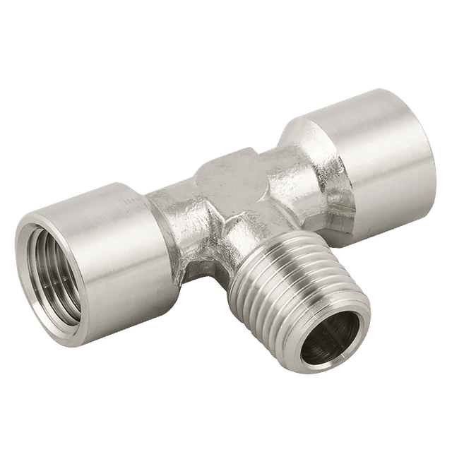 Aignep 1/4" BSPT Male X 1/4" BSPP Female Equal Tee
