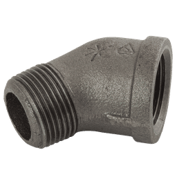 K-Line Connect (BS FIG156) MXF BSPT 45° Elbow 1.1/2 Black