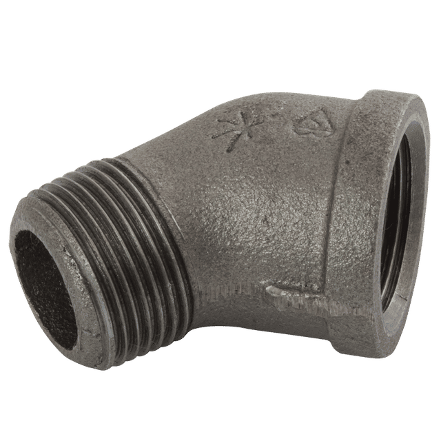 K-Line Connect (BS FIG156) MXF BSPT 45° Elbow 3/4 Black