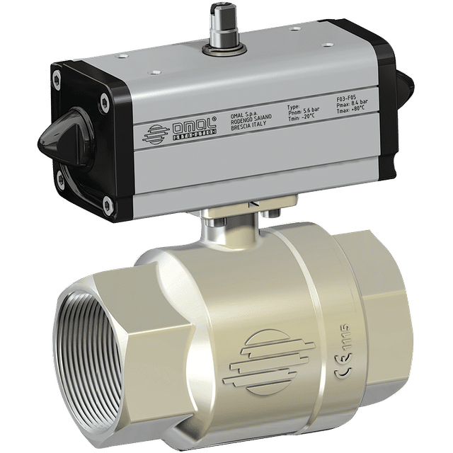 Omal 1.1/2" BSP Double Acting Ball Valve