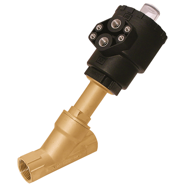 Omal 3/8" BSP Bronze Angle Seat Valve (NAMUR)