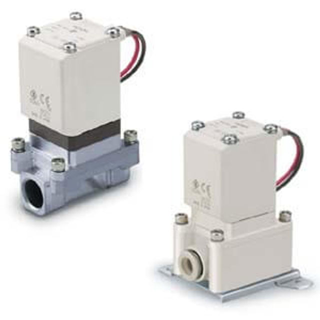 SMC VXZ2*0, Pilot Operated, 2 Port Solenoid Valve for Air