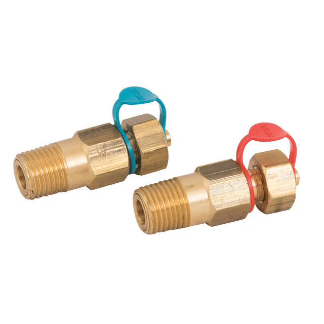 FT Pro 1/2" BSP Brass Test Point - Blue